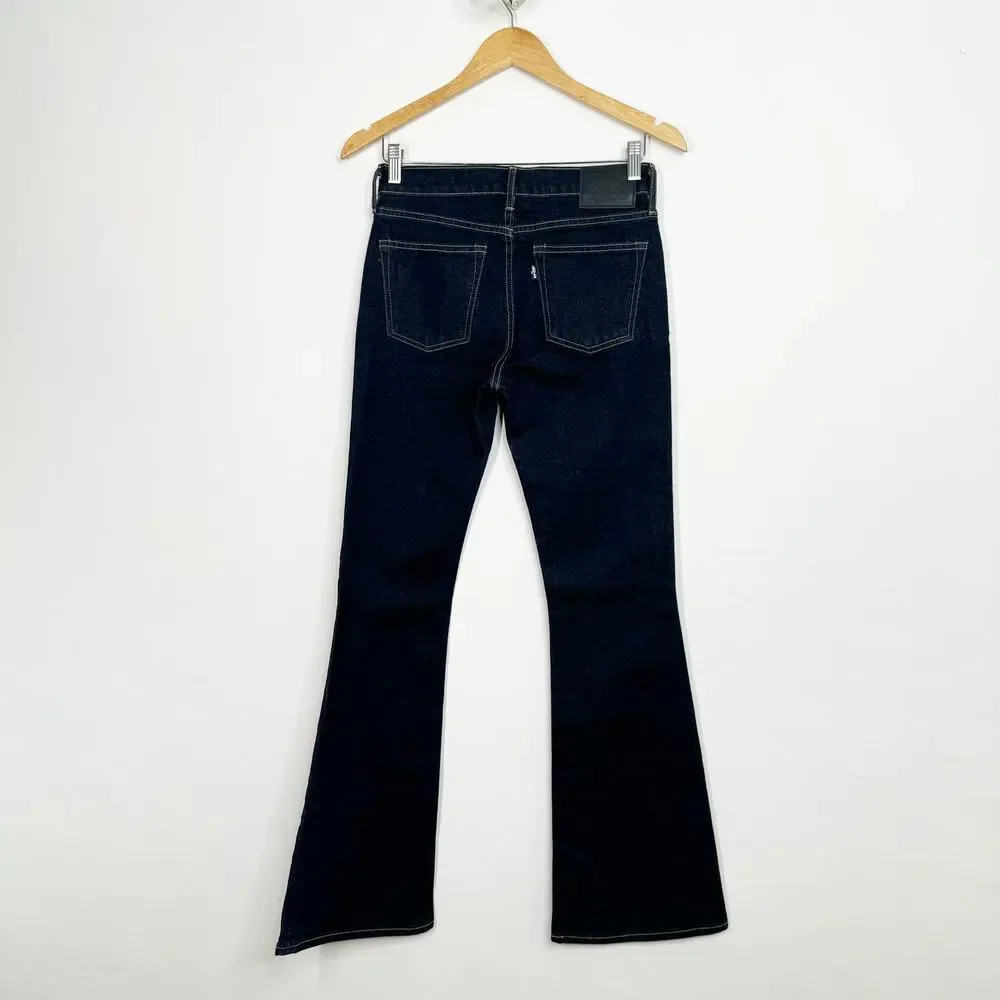 Levi's Made & Crafted Stem Flare Jeans Blue Anthro Mid Rise Boho Casual Size 27